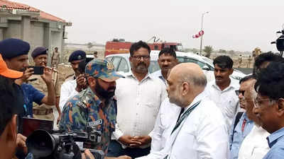 Tackling of cyclone great example of teamwork, says Amit Shah in Gujarat