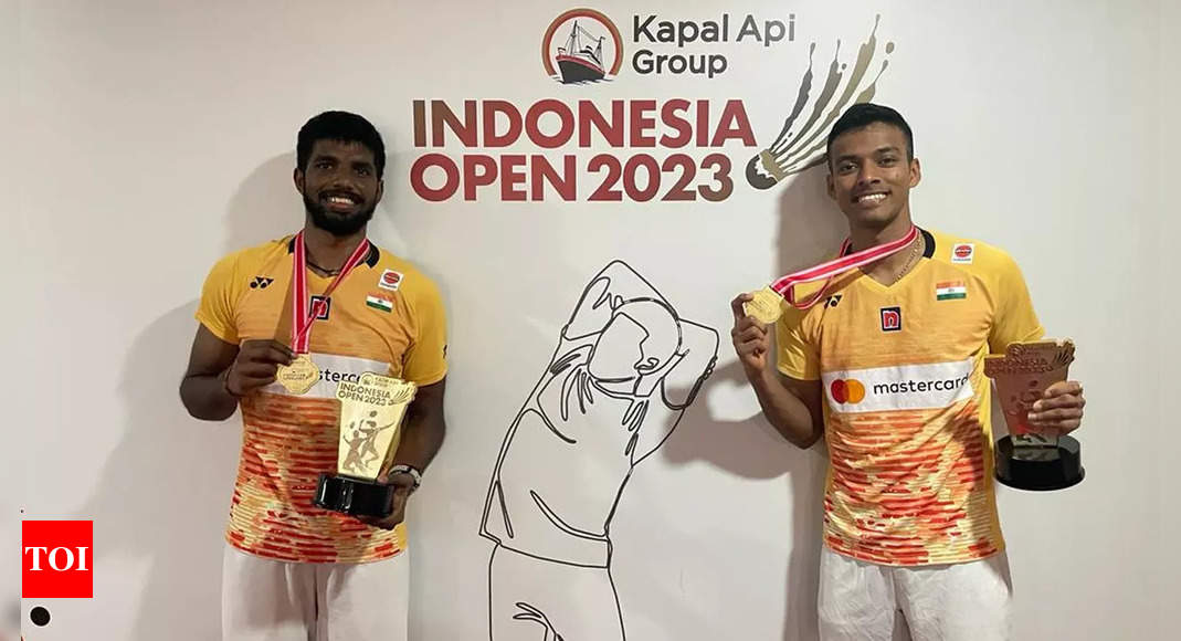 Satviksairaj Rangritty, Chirag Shetty membuat sejarah dengan menjuarai Indonesia Open |  Berita Bulutangkis