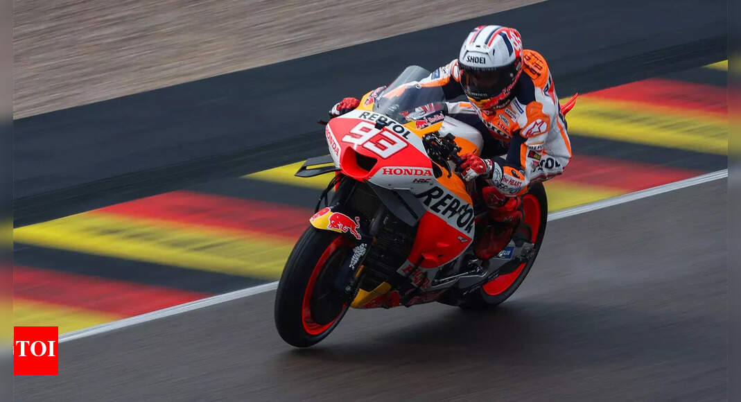 Marc Marquez drops out of German MotoGP after breaking thumb in warm-up ...