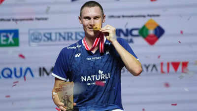 Viktor Axelsen wins third Indonesia Open title in a row