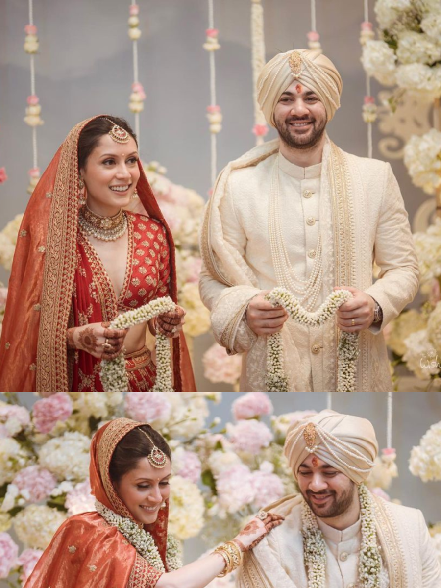 Karan Deol Drisha Acharya Wedding Look Decoded Dulhe Raja Looks ...