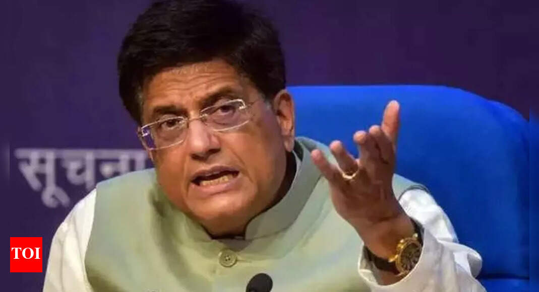 Gehlot govt putting up hurdles in central schemes, says Piyush Goyal – Times of India