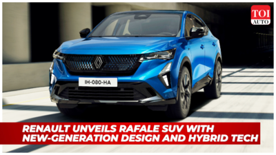 Renault Rafale hybrid SUV unveiled with aviation inspired design: Expected launch timeline