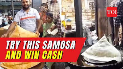 Meerut-based man makes 12 Kg 'Maha Bahubali samosa', challenges customers to eat entire samosa within hour and win Rs 71k