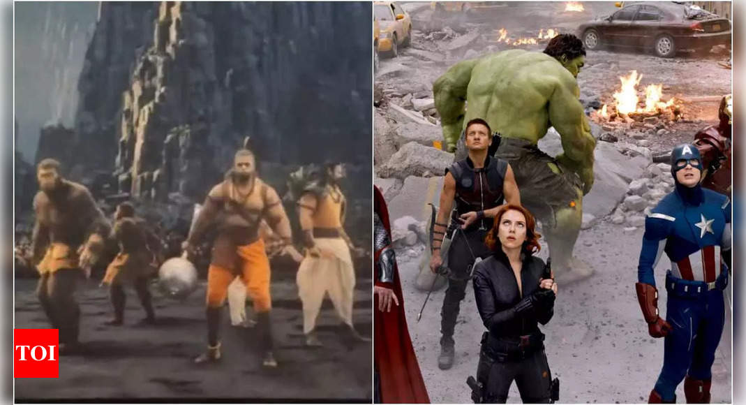 Netizens call Adipurush’s battle scene a ‘copy-paste’ version of The Avengers | Hindi Movie News