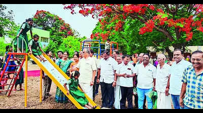 Corporation school gets play area for kids