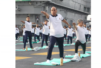 International Yoga Day: 'Yoga not just few asanas,' Rajnath