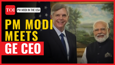 Amid jet engine deal buzz, PM Modi meets Chairman and CEO of General Electric H Lawrence Culp Jr