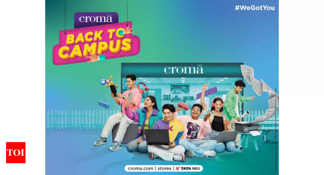 Croma: Croma announces Back to Campus sale: Discounts, offers and more – Times of India