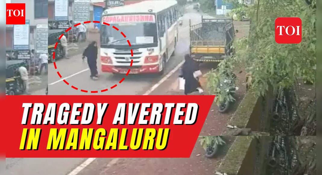 Watch: Alert bus driver's presence of mind saves woman's life in ...