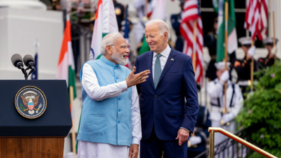 ‘Sky is not the limit,’ says PM Modi as India­-US ties go to Moon & beyond