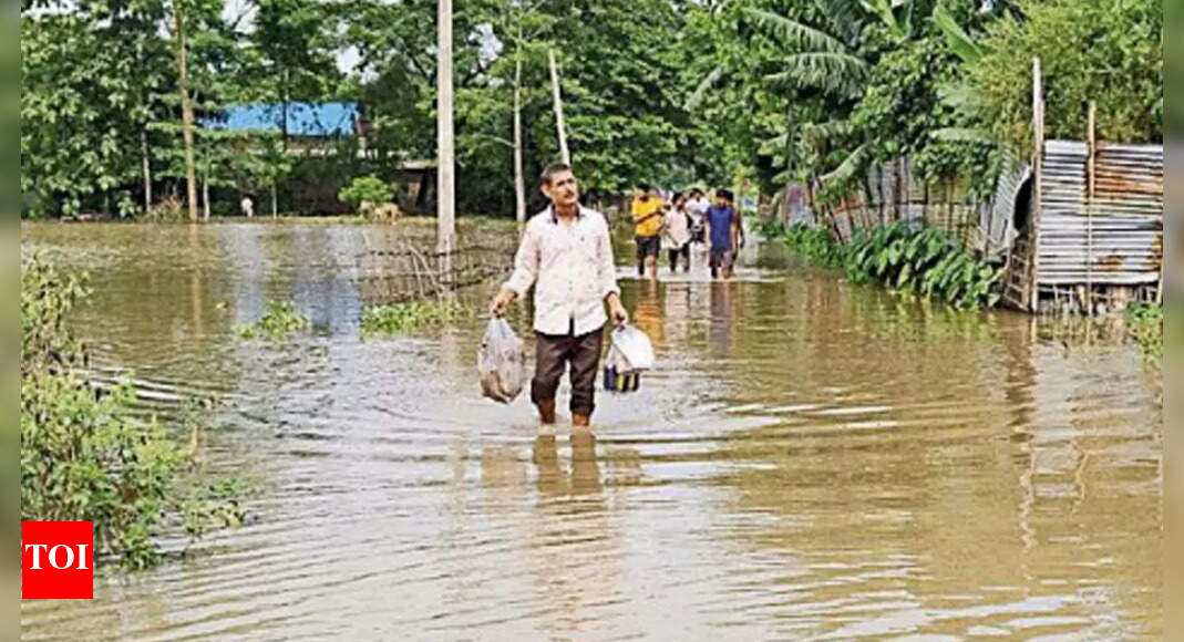 Assam Floods First Death 5 Lakh Affected As Floods In Assam Turn Critical Guwahati News 3580