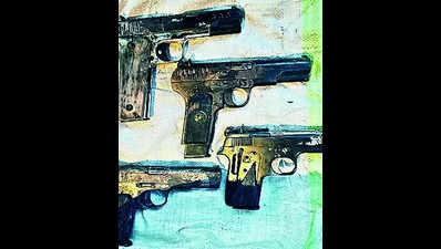 Cross-border smuggling bid thwarted, 4 pistols seized