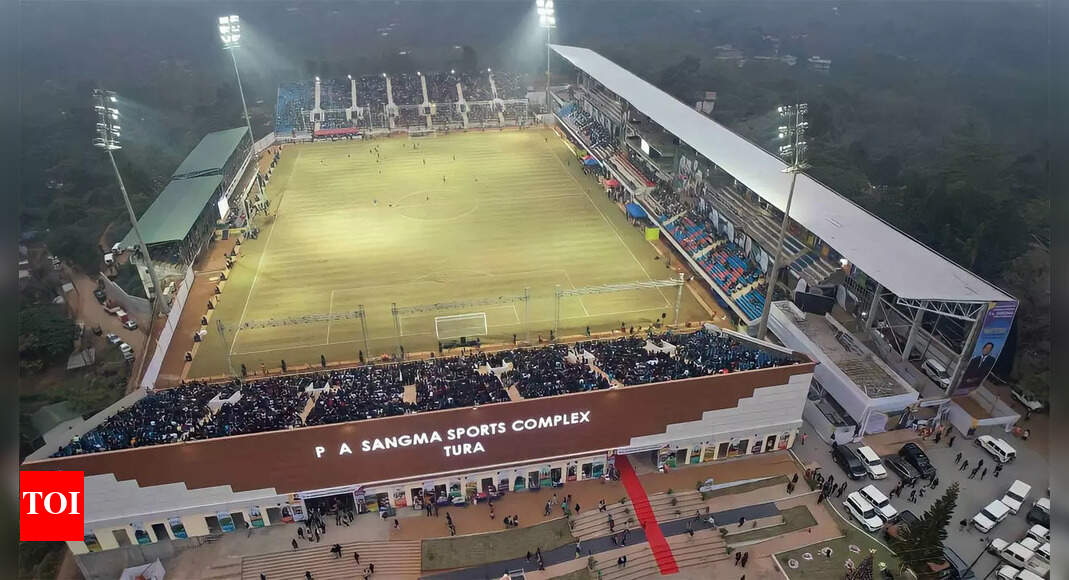 Meghalaya Football Stadium Collapse Part of Meghalaya football stadium