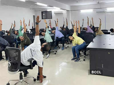 Yoga Day celebrated in offices focusing on mental well-being