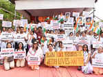 Lin Laishram participates in a peace rally to stop violence in Manipur