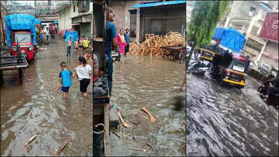15 minutes of rain in Ulhasnagar leads to waterlogging, exposes drainage cleaning claims