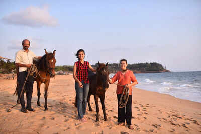 Meet Gazi and Electra, the equine residents of Candolim
