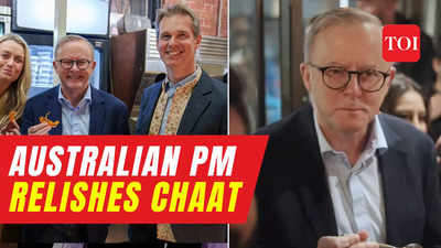 Australian Prime Minister Anthony Albanese follows Modi's lead, tries Indian street food chaat and jalebi in Sydney