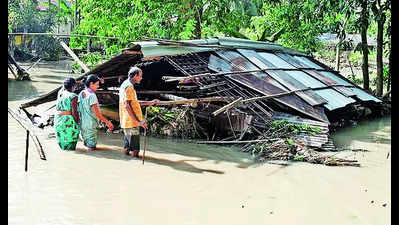 Assam: One more flood death takes toll to 3, nearly 4 lakh affected