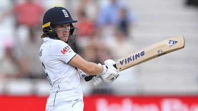 Women's Ashes Test: England set 268 to win against Australia