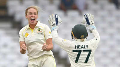 Australia women inch towards Ashes Test win with England 116/5 chasing 268