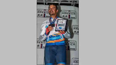 Amit Samarth braves breathlessness to finish Race Across America for the second time after 2017