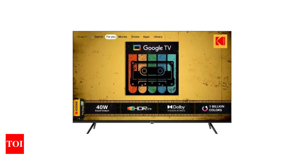 Kodak TVs with Google TV OS, Dolby audio launched, price starts at Rs 10,499 – Times of India