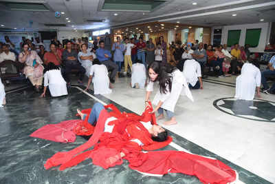 Street play raises awareness on drug abuse at a Mohali hospital