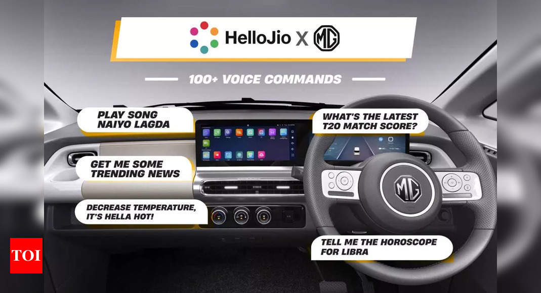Jio, MG Motor India partner for Hinglish In-Car voice support – Times of India