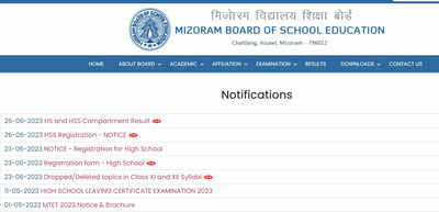 Mizoram MBSE 10th, 12th Compartment Result 2023 declared on mbse.edu.in, direct link here