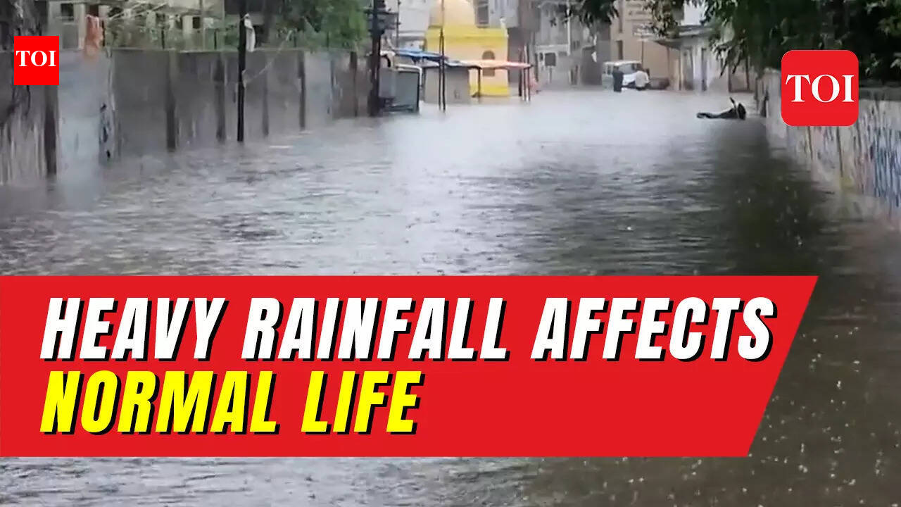 Gujarat: Incessant rain put normal life out of gear in Nadiad