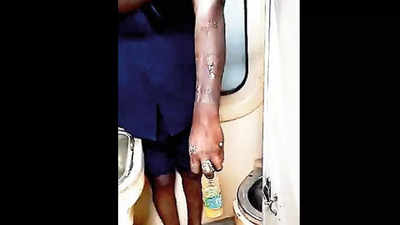 Workers in Madurai forced to clean train toilets with bare hands