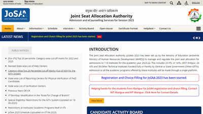 JoSAA 2023 Counselling, Round 2 Mock Allotment Result Released