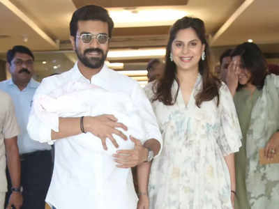 Is Upasana following the Indian tradition of staying at her mother's house after giving birth?
