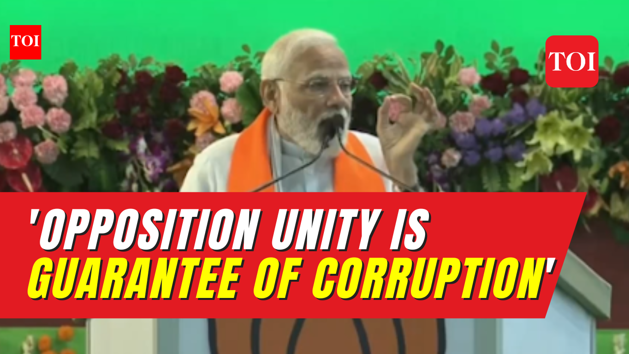 PM Modi hits out at Opposition unity, says 'Corrupts joined hands to ...