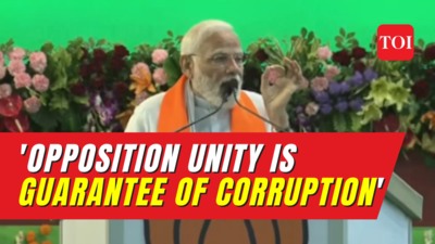 PM Modi hits out at Opposition unity, says 'Corrupts joined hands to save themselves'