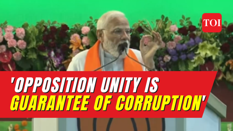 PM Modi hits out at Opposition unity, says 'Corrupts joined hands to ...