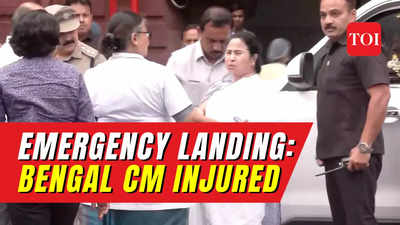 West Bengal CM Mamata Banerjee injured in emergency chopper landing amid bad weather