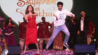Kartik Aaryan and Kiara Advani enthrall audience at Satyaprem Ki Katha musical concert in Mumbai
