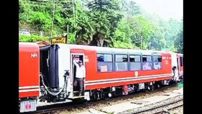 Kalka-Shimla train attains a speed of 28kmph during trial