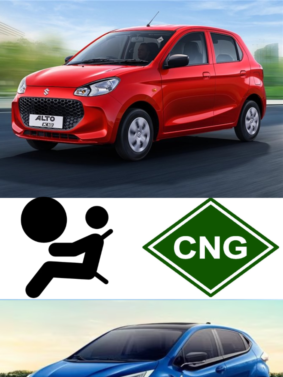Top 10 cars with factory fitted CNG kit and Airbags From Maruti Alto