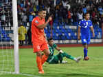 In pictures: Sunil Chhetri's stunning volley against Kuwait makes him all-time top goalscorer in SAFF Championship