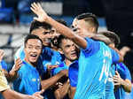 In pictures: Sunil Chhetri's stunning volley against Kuwait makes him all-time top goalscorer in SAFF Championship