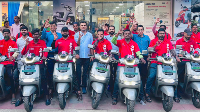 TVS partners Zomato, to deploy 10k electric scooters in delivery fleet in 2yrs