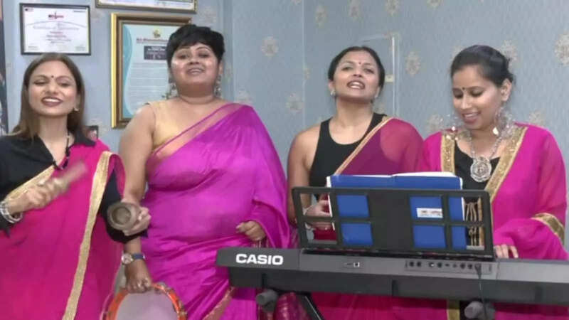 Dressed in sarees, grooving to beats, this all-woman rock band is ...