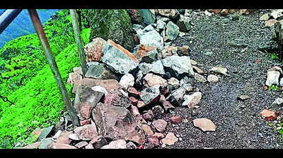 Vishalgad bastion collapses second time since fort restoration just 3 years ago