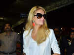 Paris Hilton leaves India