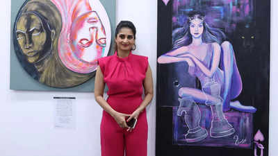 Actress Shamlee's SHE Solo Art Show at Focus Art Gallery, Alwarpet in Chennai