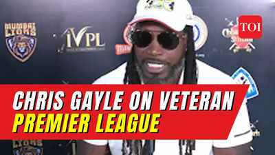 Delhi: Cricketer Chris Gayle On Indian Veteran Premier League